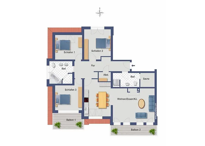 Residenz Unter Den Linden - Mit Sauna Apartmán *